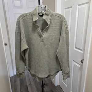 Buffalo David Bitton Cotton Blend Waffle Knit Sweater